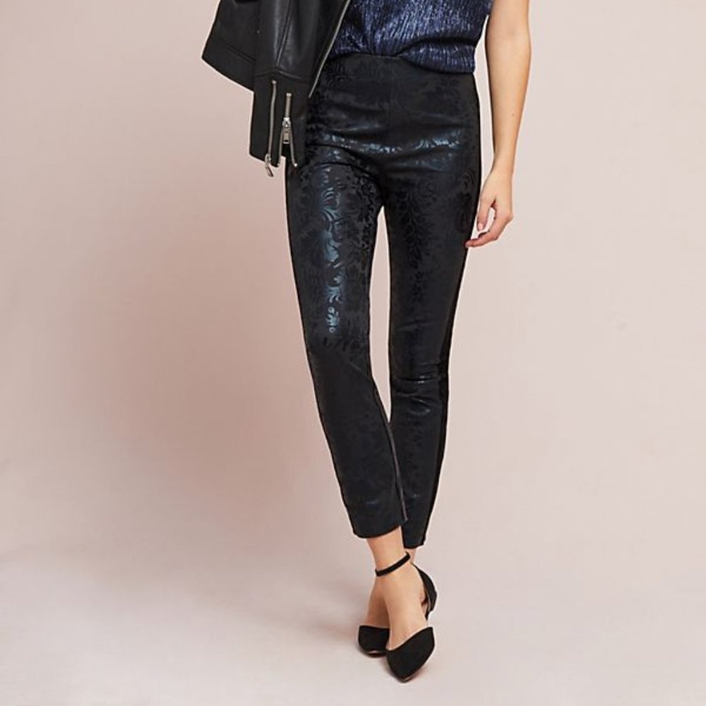 Anthropologie The Essential Foil Print Pants